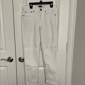 J. Crew White Toothpick Jeans Classic Style
